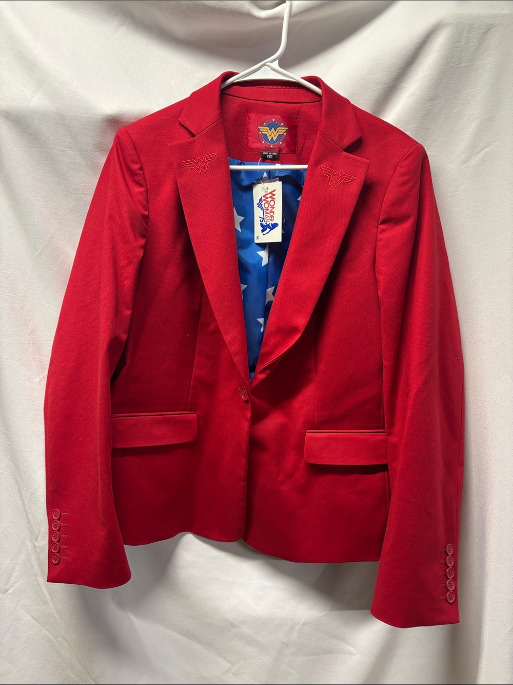 Wonder Woman Red Blazer with Star Lining